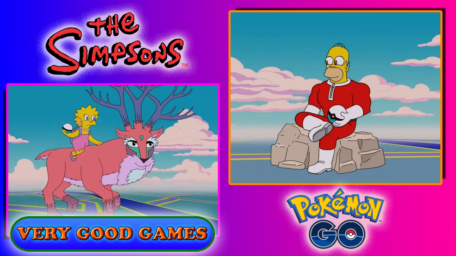 Simpsons and Pokemon Go