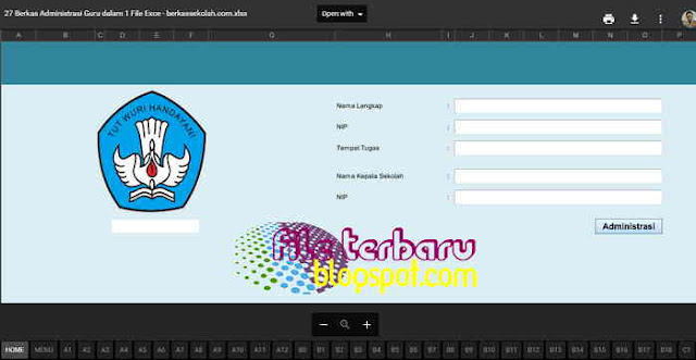 27 Administrasi Guru dalam 1 File Excel Lengkap Download 27 Administrasi Guru dalam 1 File Excel Lengkap