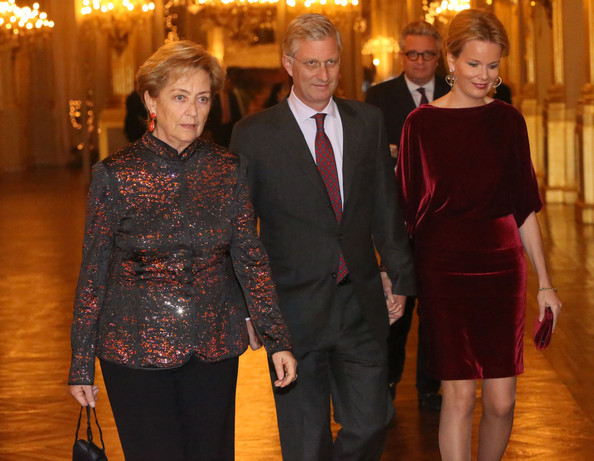 Princess Mathilde, Queen Paola, Queen Fabiola, Princess Claire attend the Christmas Celebration at Palais de Bruxelles