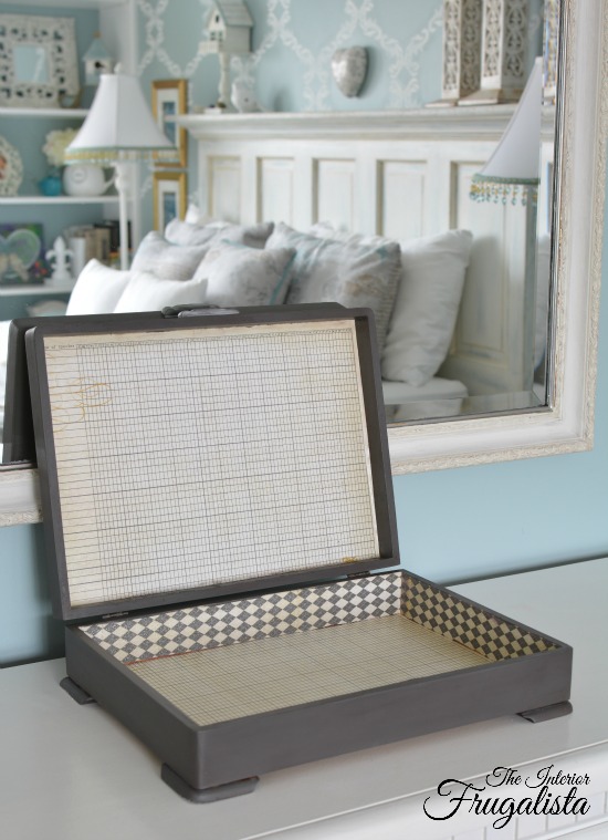 Harlequin Flatware Chest Makeover Interior Frugalista