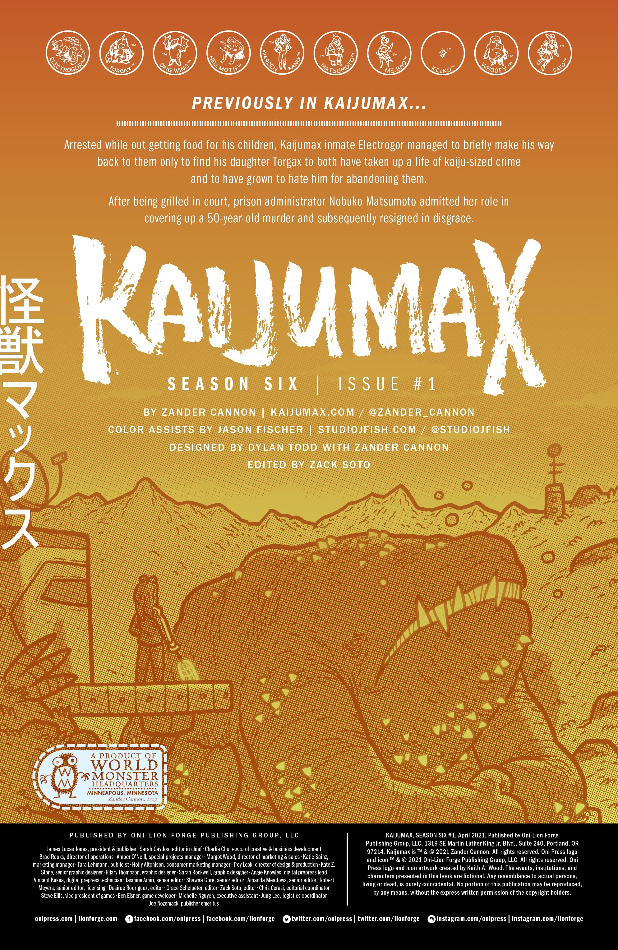 Read online Kaijumax: Season Six comic -  Issue #1 - 2