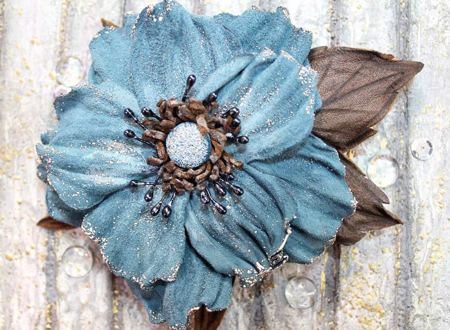 How to Make a Flower Brooch from Leather Tutorial