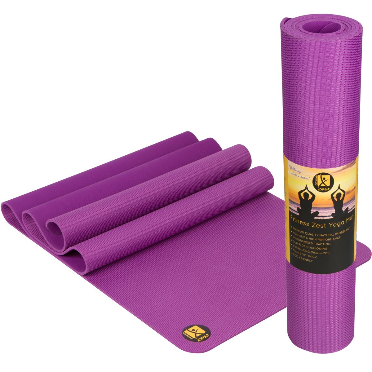 Premium Quality NonSlip OpenCell Natural Rubber Yoga Mat bestYogamatever