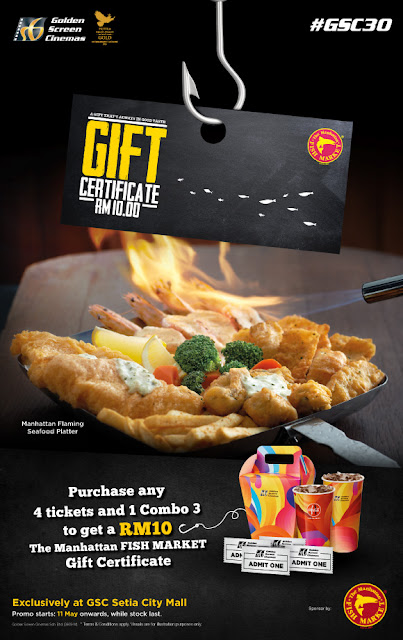 GSC Cinema Setia City Mall Manhattan Fish Market Cash Voucher Giveaway