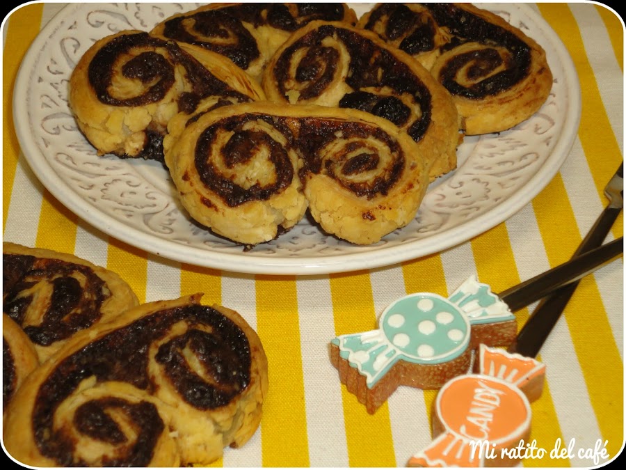 Palmeritas de chocolate