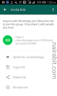 Whatsapp group invite