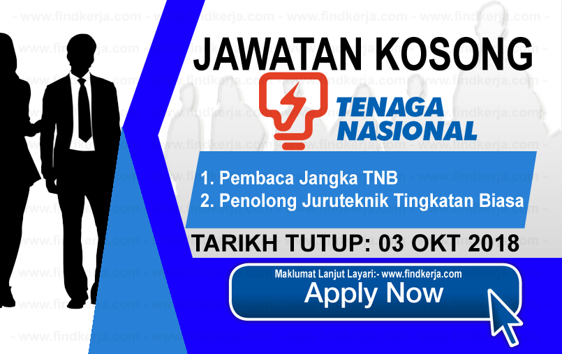 Jawatan Kerja Kosong TNB - Tenaga Nasional Berhad logo www.ohjob.info www.findkerja.com oktober 2018