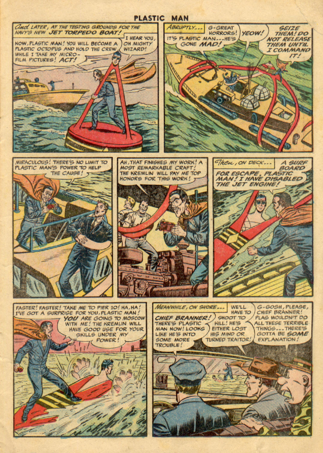 Read online Plastic Man (1943) comic -  Issue #52 - 10
