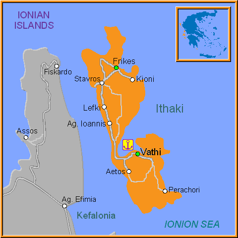 Kefalonia tourist map Tourist map, Kefalonia, Greece map