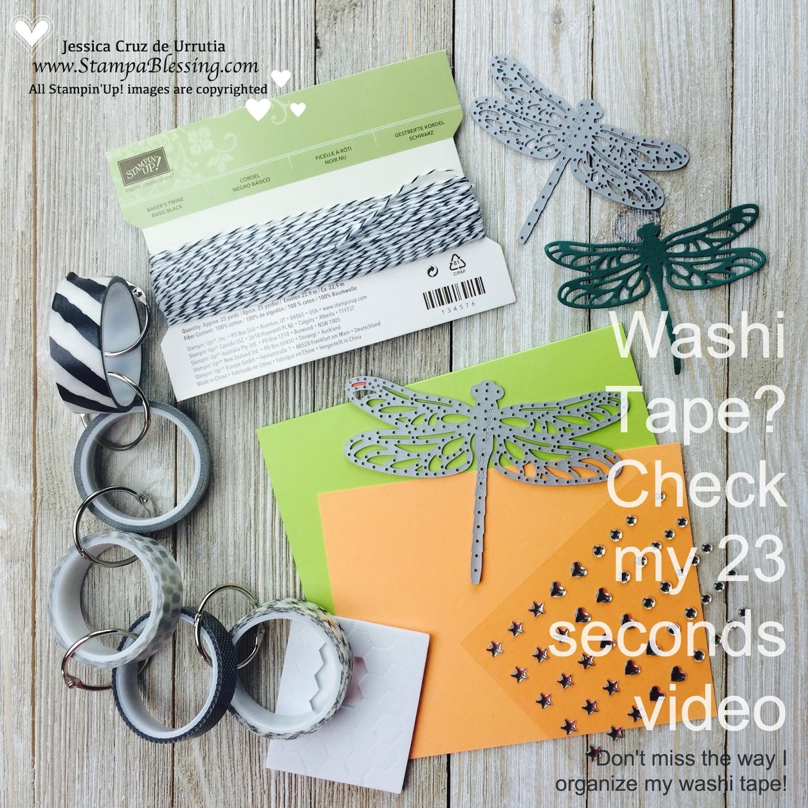 Stamp a Blessing Share That Link Tuesday Have some Washi Tape? (Video)