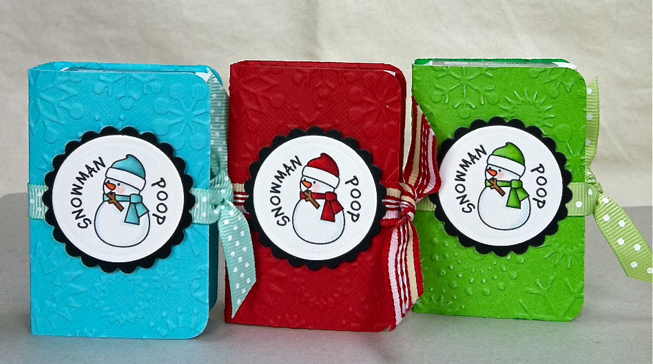 enchanted ladybug creations snowman poops grinch pills reindeer christmas card holder