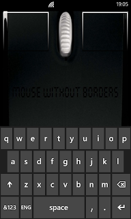 Microsoft Garage Mouse without Borders - Windows Phone鍵盤操控畫面
