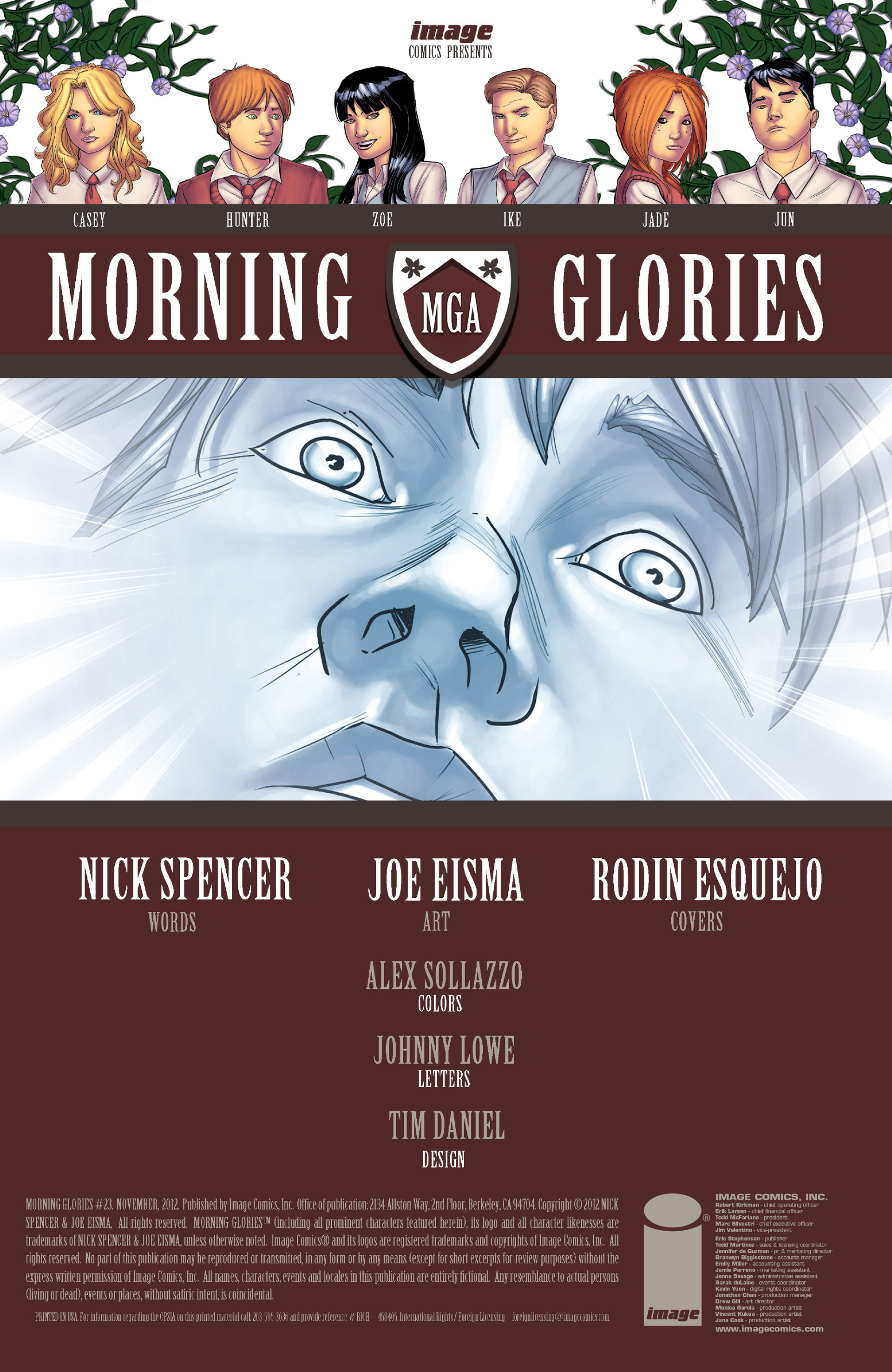 Read online Morning Glories comic -  Issue #23 - 2