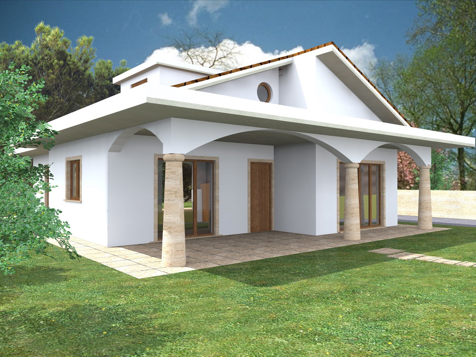LUCA SIMONETTI ARCHITETTO: RENDER VILLA UNIFAMILIARE