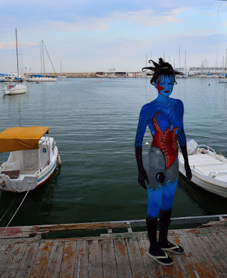 image of a girl in bodypaint