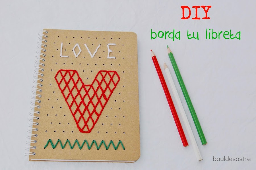 DIY libreta bordada