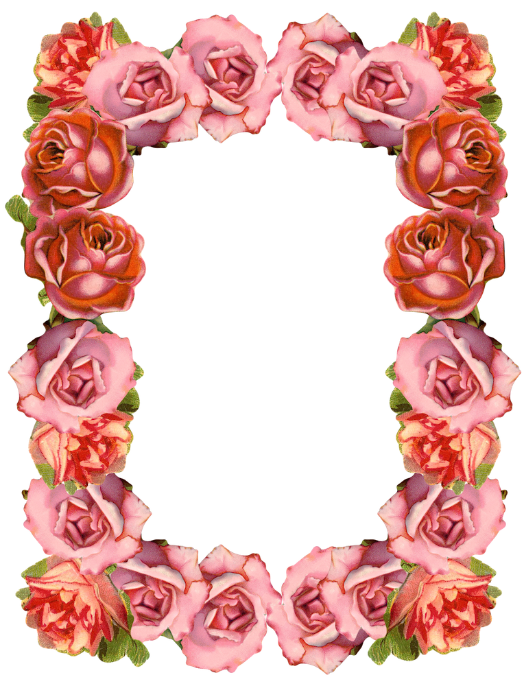 clip art rose border frame - photo #23