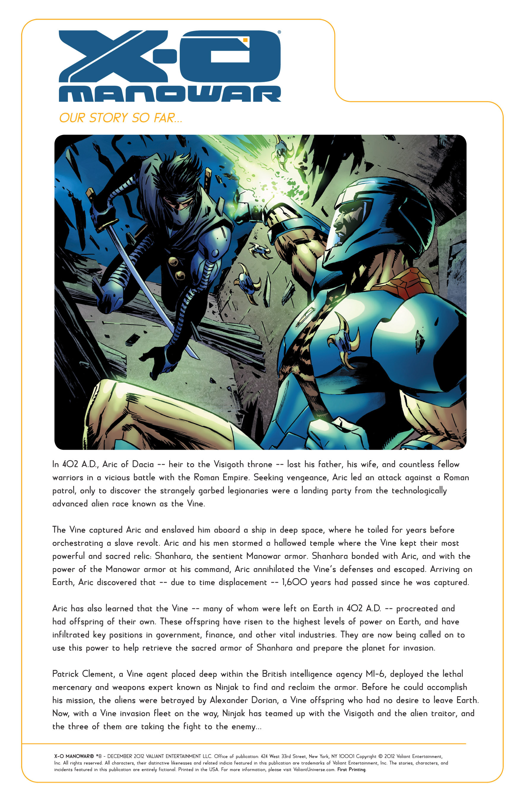 Read online X-O Manowar (2012) comic -  Issue #8 - 2