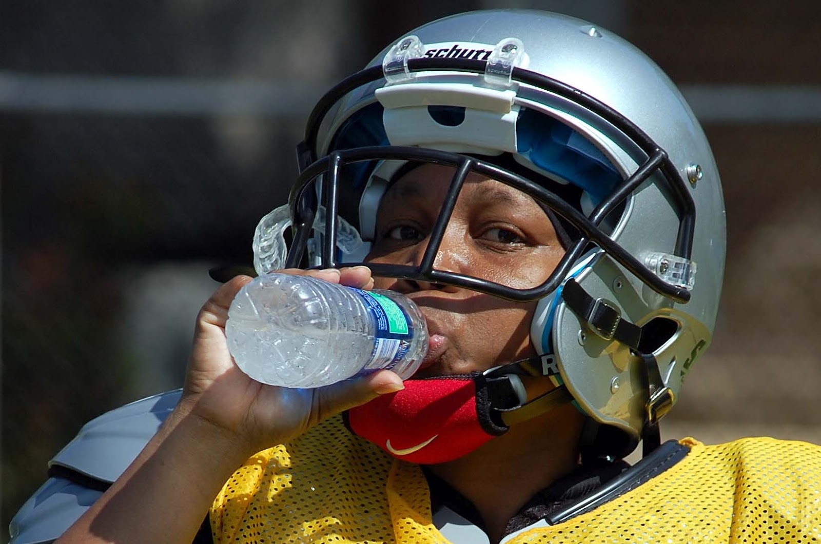 Women Who Play Football Bruises; Practice, yawn; We're ready;