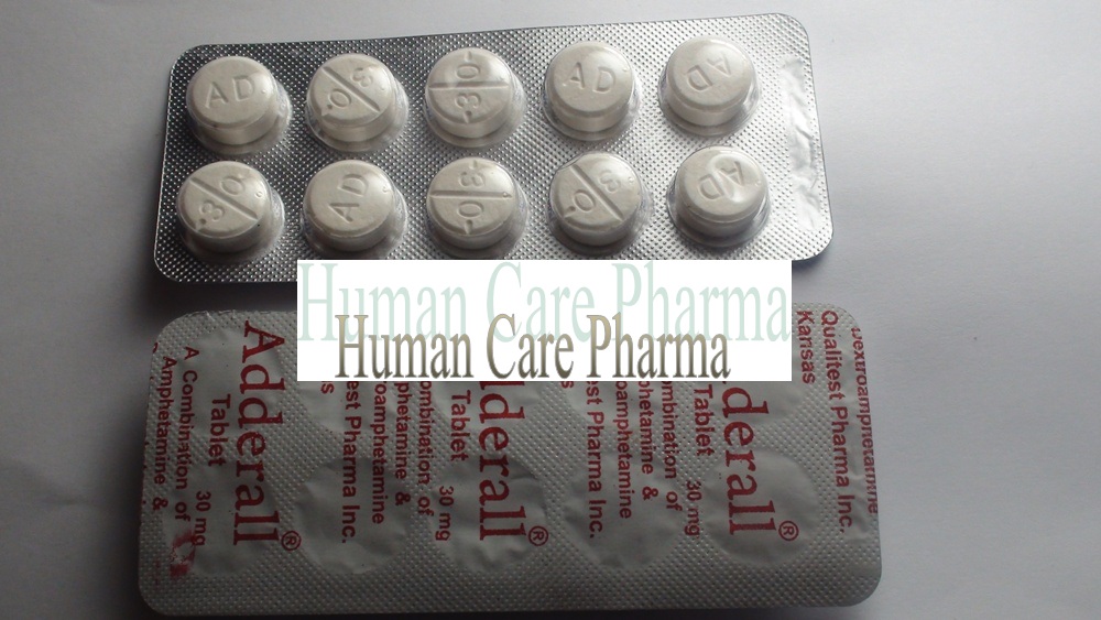 Human Care Pharma Adderall 30 mg 100 Pills