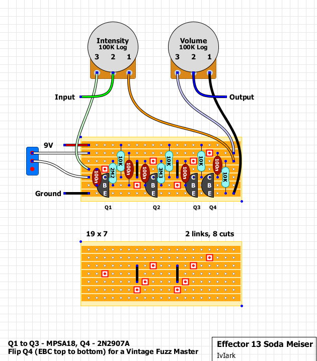 Guitar FX Layouts: Effector 13 / Devi Soda Meiser