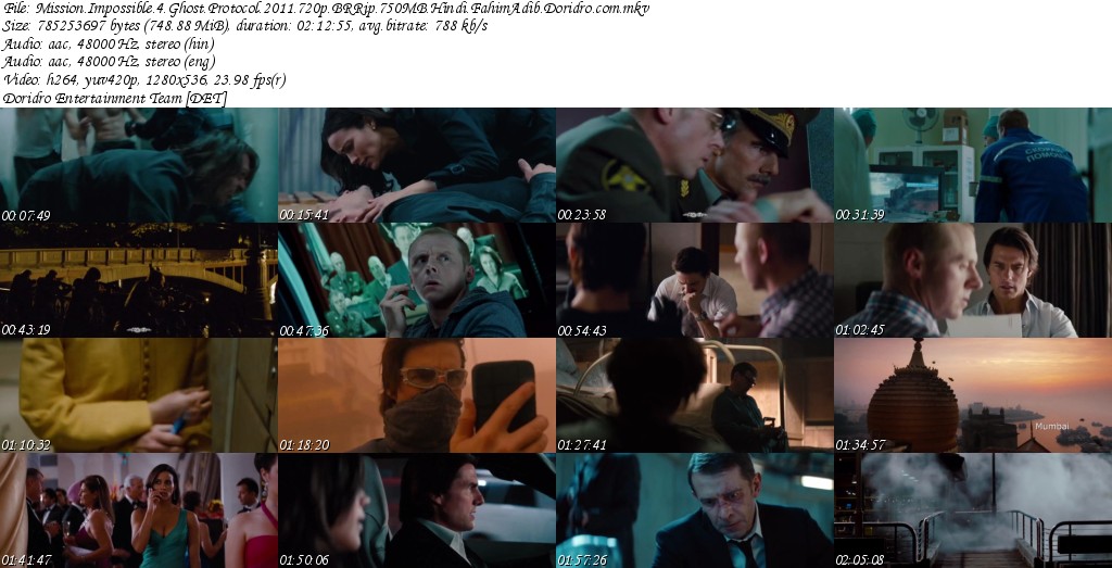 Mission Impossible 4 Ghost Protocol Torrent 720p