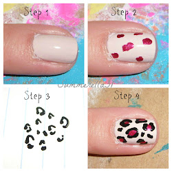 nails leopard tutorial step cheetah nail paint