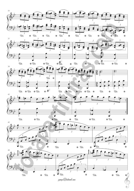 3 Granada 432 Hz de José Luis González Partitura de Piano