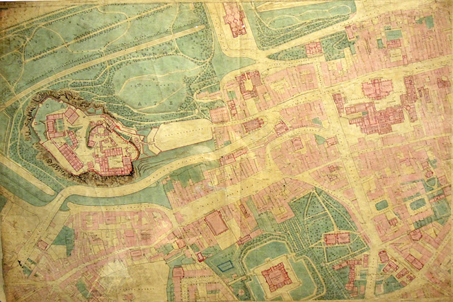 stare plany miasta, stary plan Edynburga