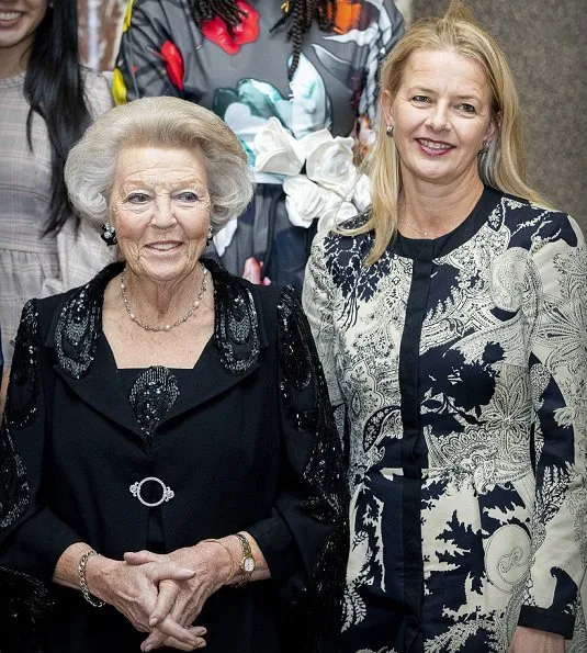Queen Maxima wore Claes Iversen dress. Princess Beatrix, Princess Laurentien and Princess Mabel, Kamala Ibrahim Ishaq