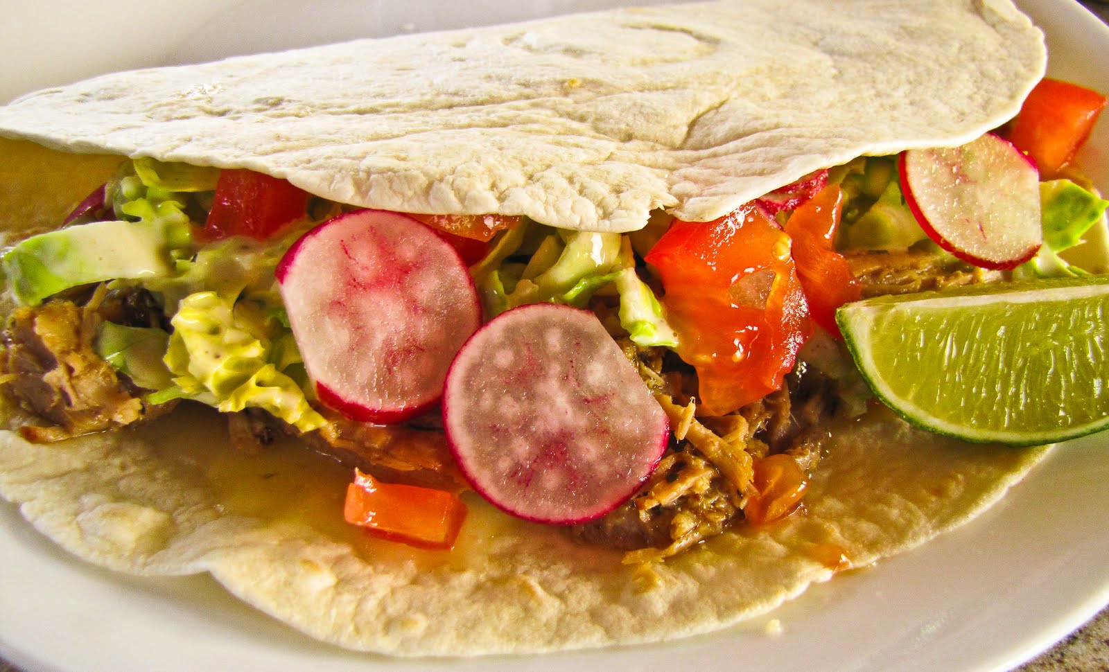 OnTheMoveIn the Galley Carnitas Tacos with Spicy Coleslaw