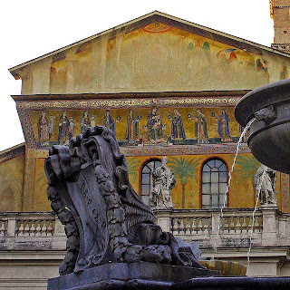 A técnica dos mosaicos medievais mosaico santa maria trastevere - A técnica dos mosaicos medievais