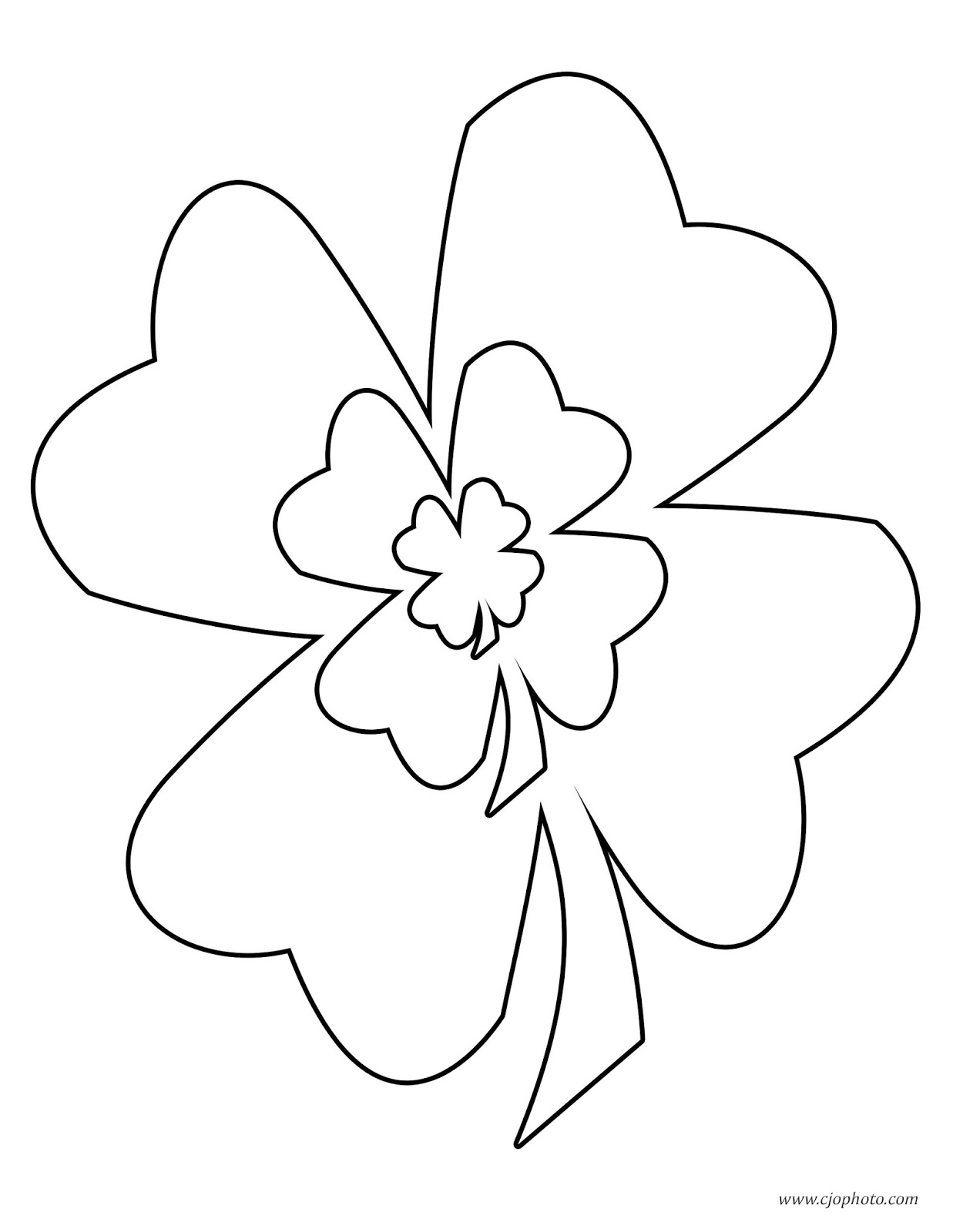 Coloring Book St Patricks Pages Shamrock Sheet Printable