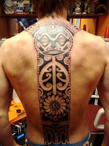 Outro friggin' doce retangular de volta tatuagem