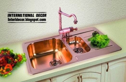 bronze kitchen sinks and faucet, unique sinks