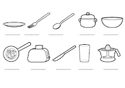 colorear cocina utensilios dibujos imprimir geschirr ausmalen zum plato actividades nombres nombre dibujo pintar escribe sobre cocineros ausdrucken ausmalbild ihr