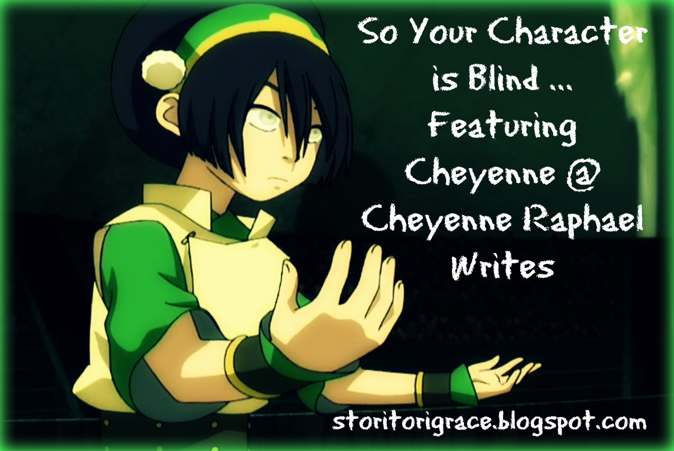 Wanderer S Pen So Your Character Is Blind Featuring Cheyenne Cheyenne Raphael Writes Jina Authors Inspirations Vote up your favorite anime characters with blinding bangs, and add any to the list that aren't already here. so your character is blind