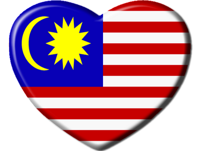 Lukisan Bendera Malaysia Bentuk Love - Komagata Maru 100