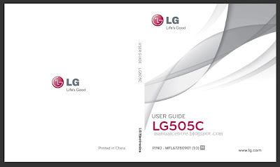  LG 505C Manual Cover