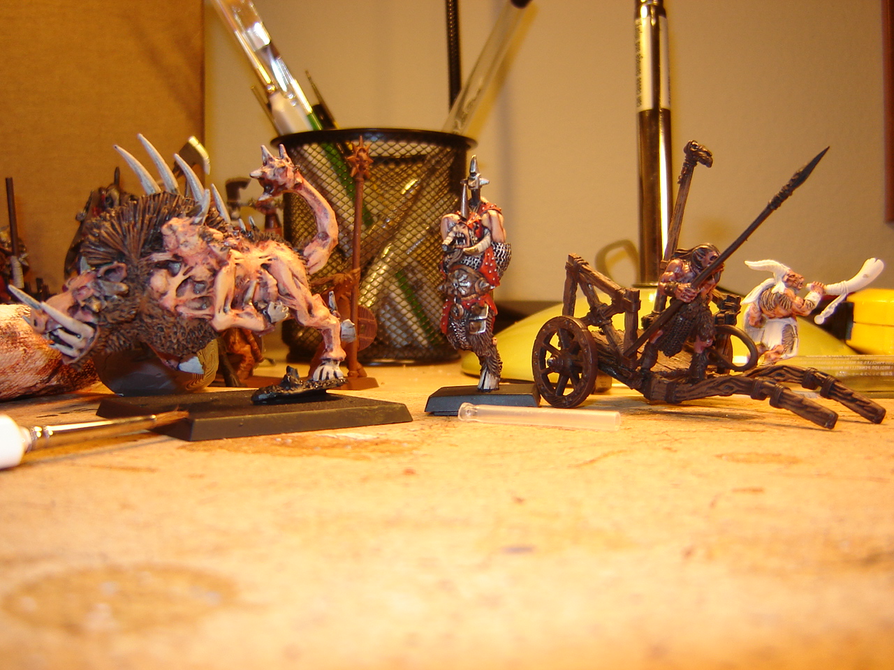 The Company of the Damned: Wargor on Razorgor Chariot WIP
