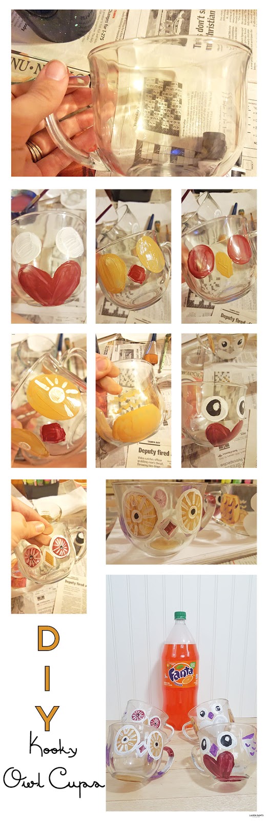 You can craft a set of customized owl cups quickly and have a hoot of a time making them!