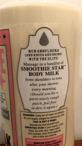 Close up of Soap and Glory Smoothie Star's ingredients