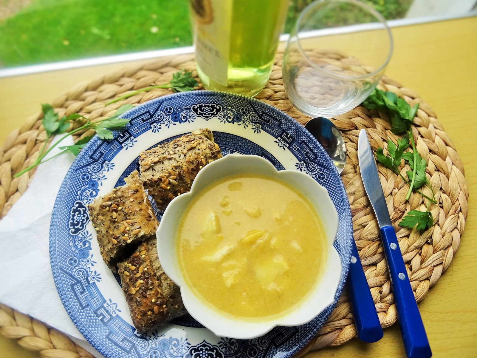 67 going on 50… VELOUTE OF SMOKED HADDOCK, v. lowdairy Indulgence