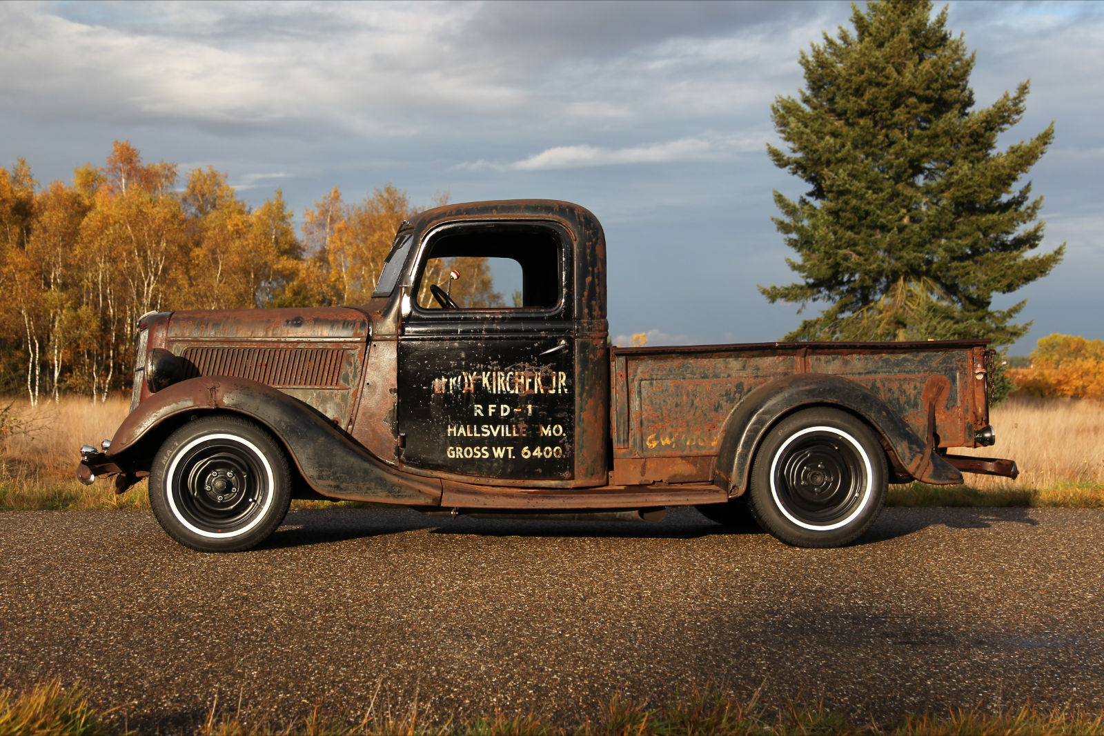 1937 Ford Patina "Rat rod" Pick Up Truck. 