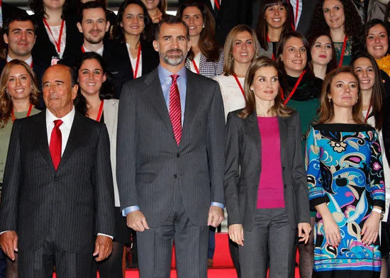 Prince Felipe and Princess Letizia attended the Santander Scholarships Delivery in Madrid