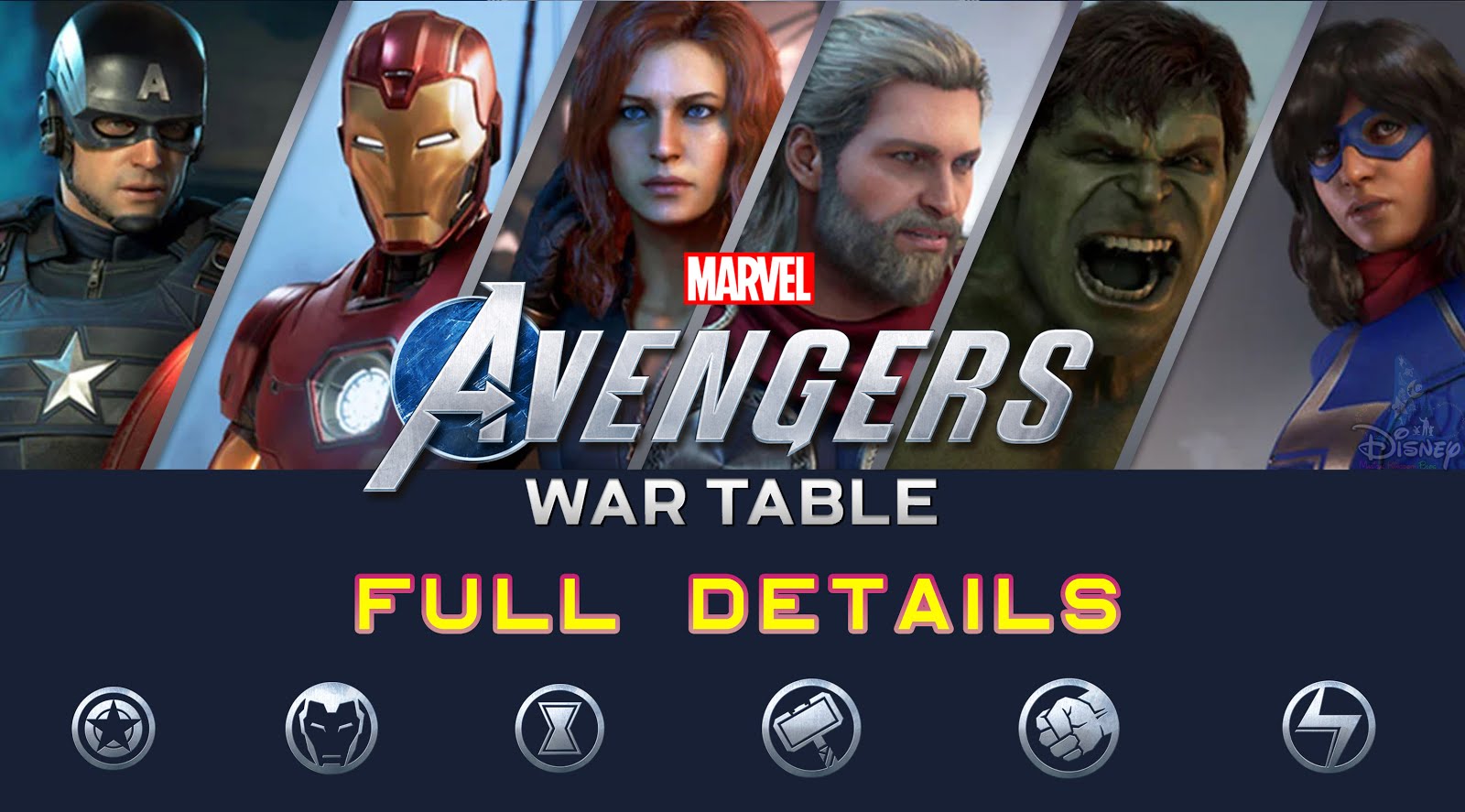 Caius necklace Percentage Marvel's Avengers WAR TABLE FULL Details, Co-op, Story Trailer, Gameplay,  Multiplayer, Beta access | Disney Magical Kingdom Blog