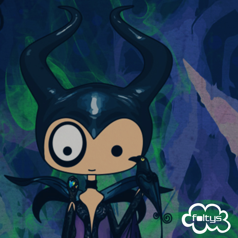 ilustración original | original illustration foltys vs maleficent (maléfica)
