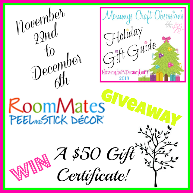 Room Mates Peel & Stick Decor - $50 Gift Certificate Giveaway - Nanny ...