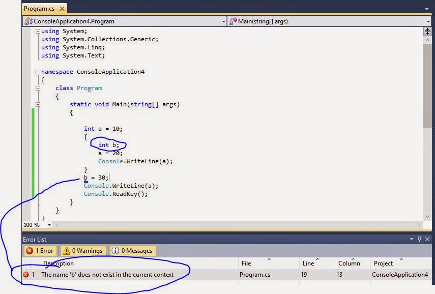 C# - Variables - Computer Programming