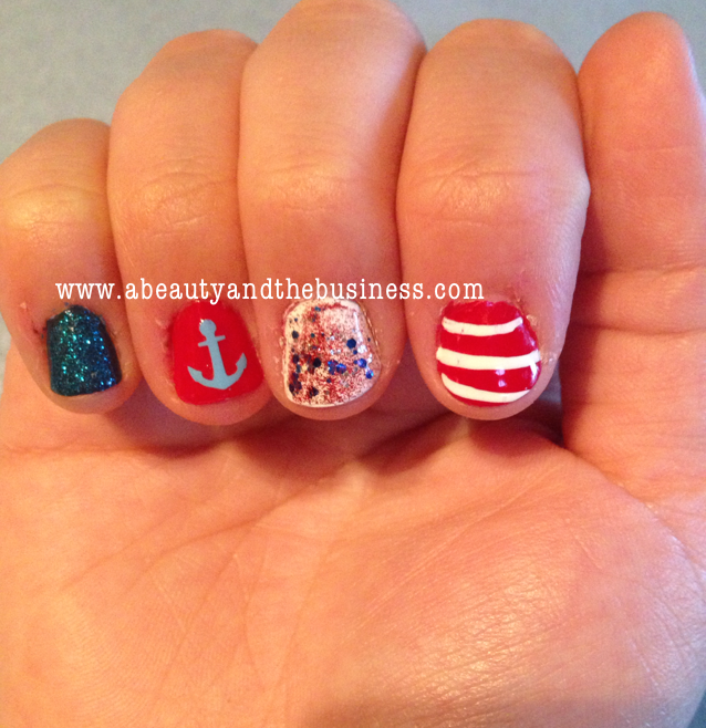 4th of July Manicure 2014 edition! | A Beauty and The Business